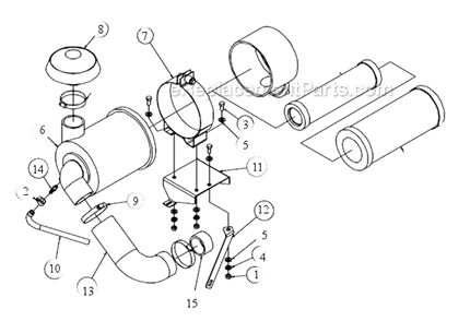 Page D Diagram and Parts List for MK-4018HY  MK Diamond Concrete Saw